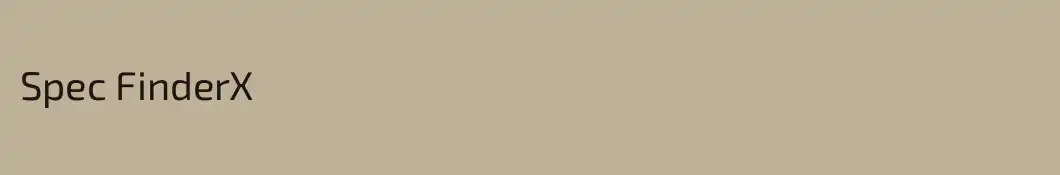 Spec FinderX
